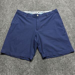 Peter Millar Crown Sport Shorts Mens 38 Blue Geometric AOP Golf Performance